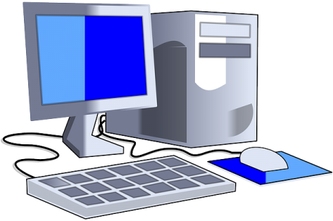 Computer List - Desktop Computer Clip Art (480x360)