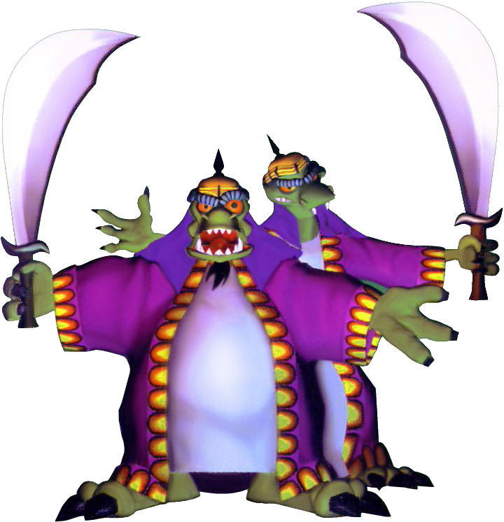 Crash 2 Komodo Brothers - Komodo Brothers Crash Bandicoot 2 (731x753)