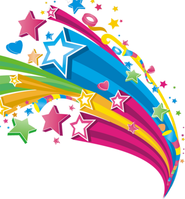 Vector Graphics Design Background Png Celebration Design - Estrellas 3d Png (371x400)