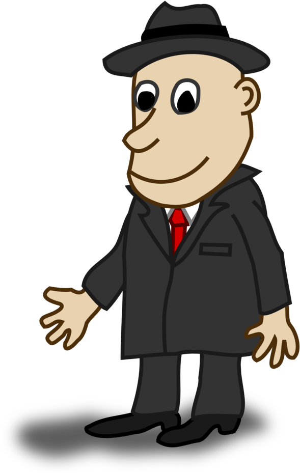 Man, Character, Cartoon, Hat, Stand, Comic, Business - Clipart Characters (958x958)