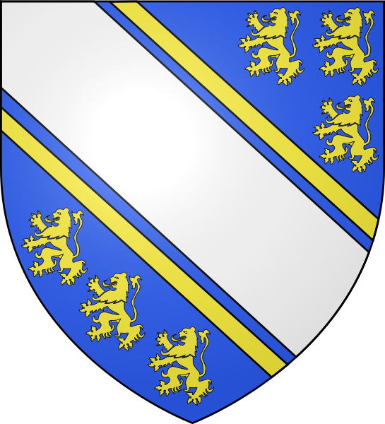 John De Bohun And Avelina De Ros - De Bohun Coat Of Arms (545x600)