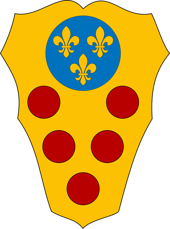 House Of Medici - Medici Coat Of Arms (869x1171)