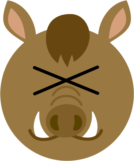 For Download Free Image - Wild Boar (640x640)