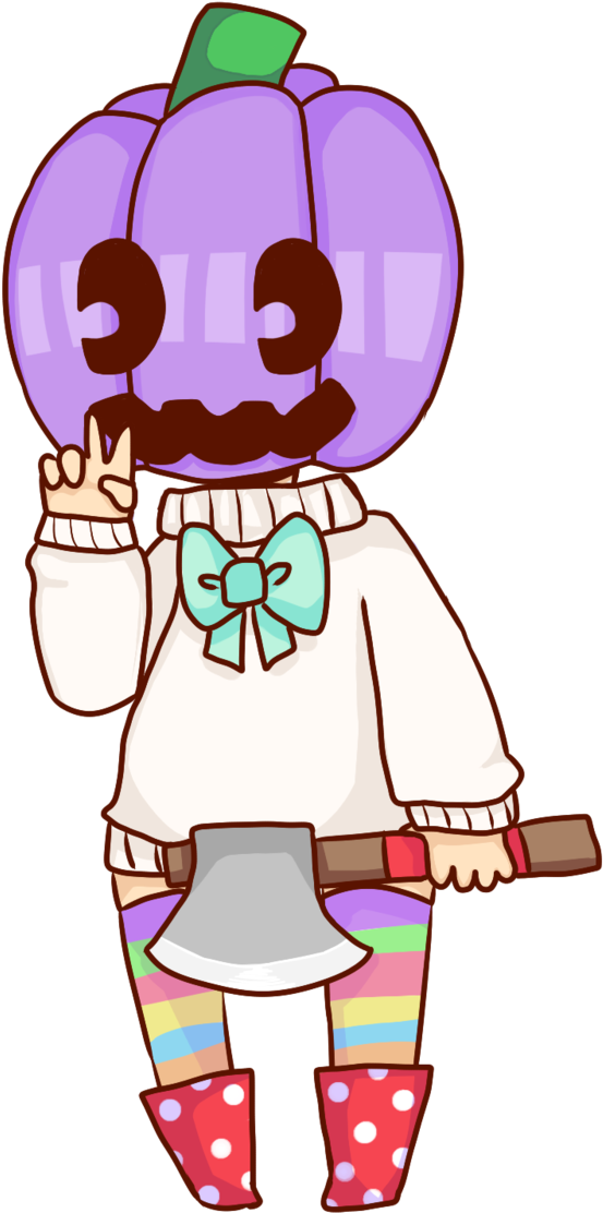Mayor Kae Pumpkin Head By Spookabe - Cartoon (685x1167)