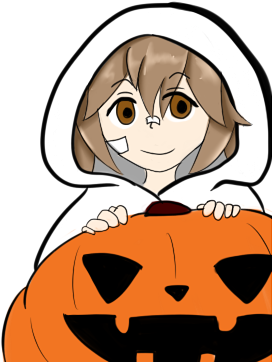 Peeking Pumpkin Ko By Skatermuff - Jack-o'-lantern (378x443)