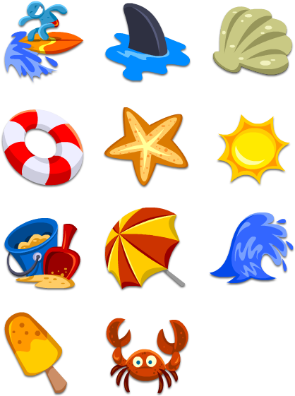Sunset Beach Icon - Beach Icons Png (444x592)