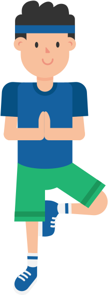 Man Doing Yoga Cartoon - Yoga Cartoon (2000x1126)