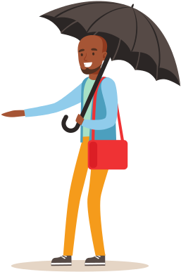 African American Man Standing - African Americans (550x550)