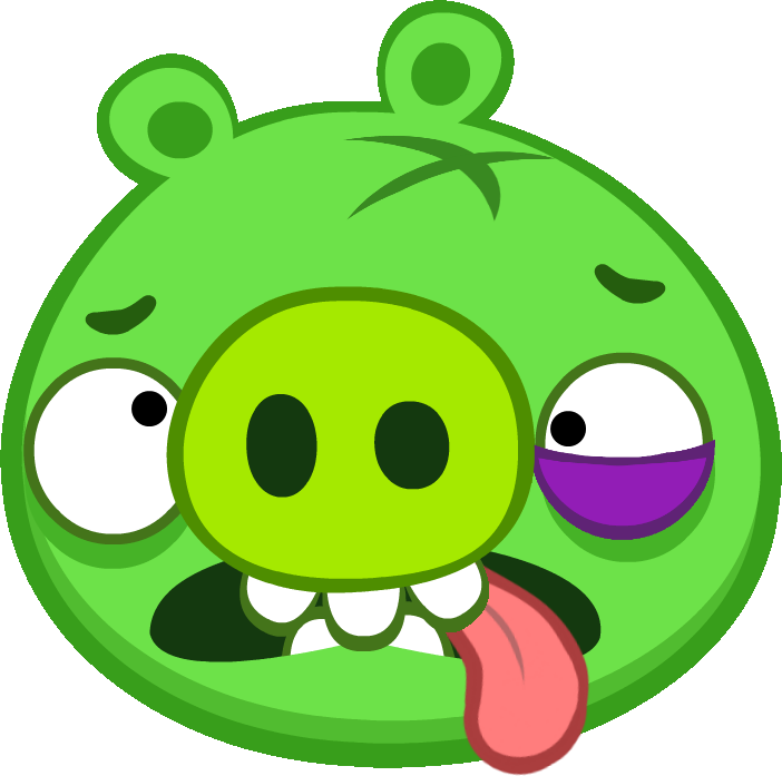 Hurt Pig - Angry Birds Fazer Chewing Gum (702x697)