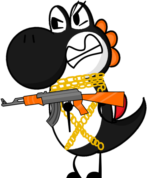 Black Yoshi Season 2 Pose - Object Show Black Yoshi (587x697)