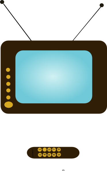 Televizor Clip Art At Clker - Tv Clip Art (372x592)