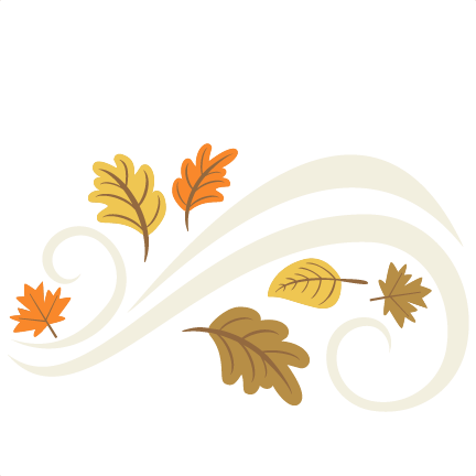 Fall Leaves Flourish Set Svg Cutting File For Scrapbooking - Cute Fall Leaves Png (432x432)