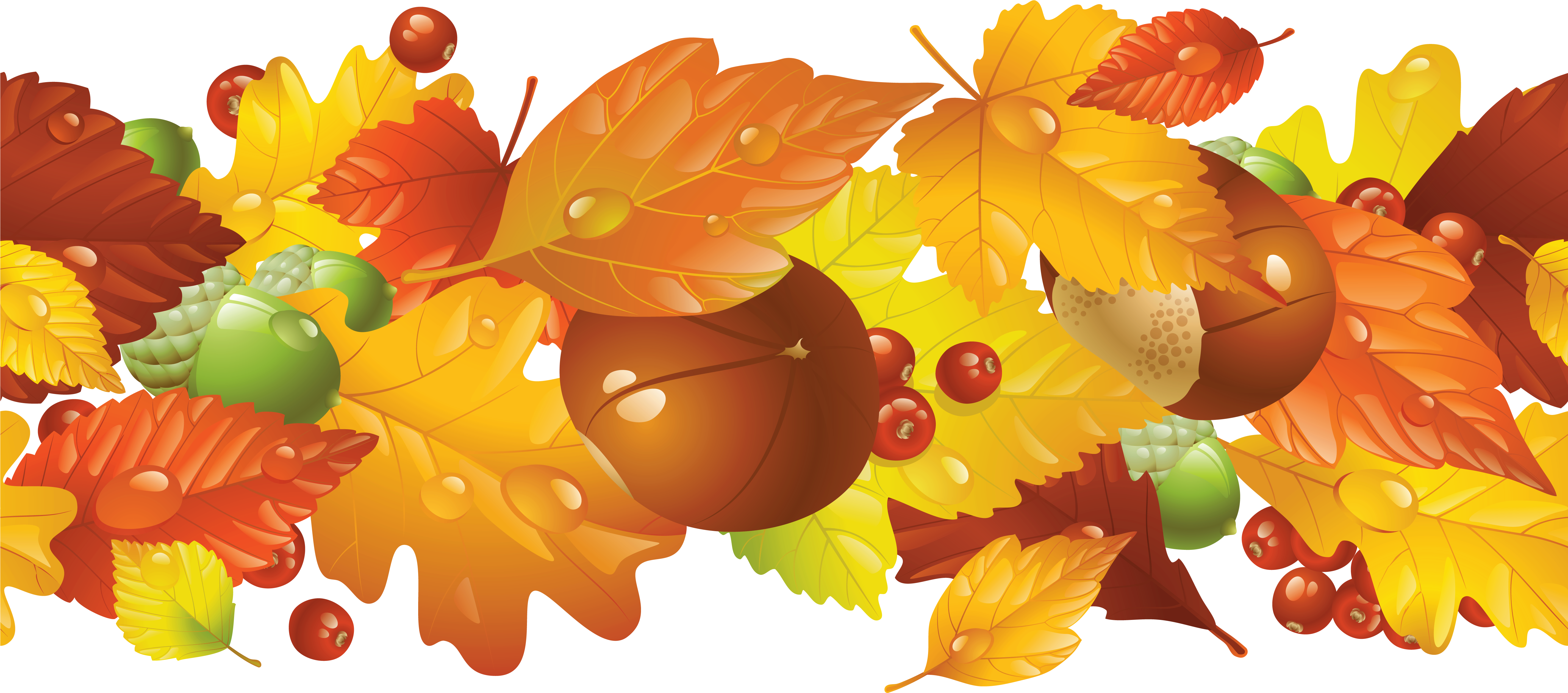 Transparent Fall Border Png Clipart Picture - Thankfully Yours (holiday Romance, #3) Als Ebook Von (5706x2658)