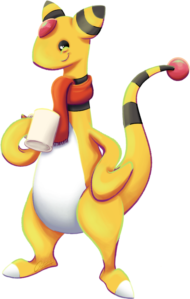 Lazy Ampharos By Autumn-dreamscape - Cartoon (748x1068)