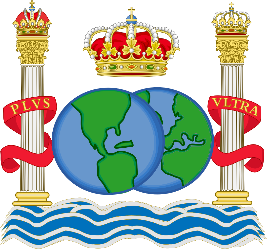 Colonial Currency Badge Of The Spanish West Indies - Alcorcón (spanien) Wappen Postkarte (1104x1024)