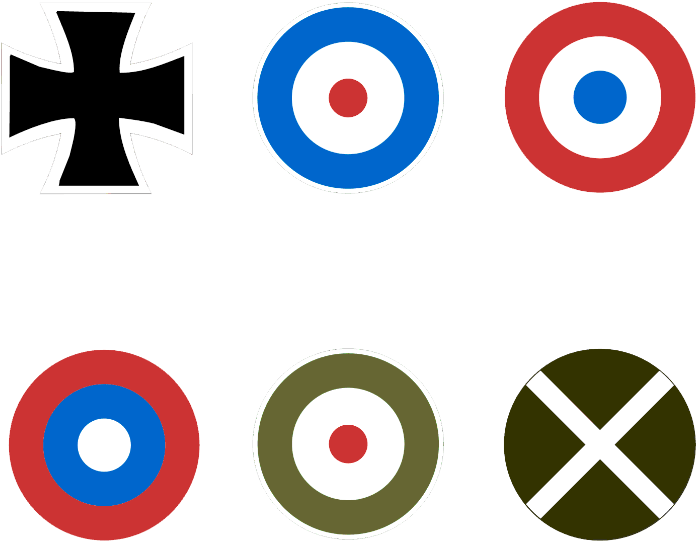 What's New Mcewan Minis Aircraft Decals Colonial Wars - Wwi Aircraft Decals (723x572)