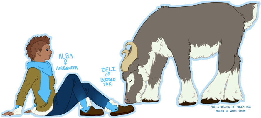 Avatar Fan Character By Toucat - Cartoon (900x428)