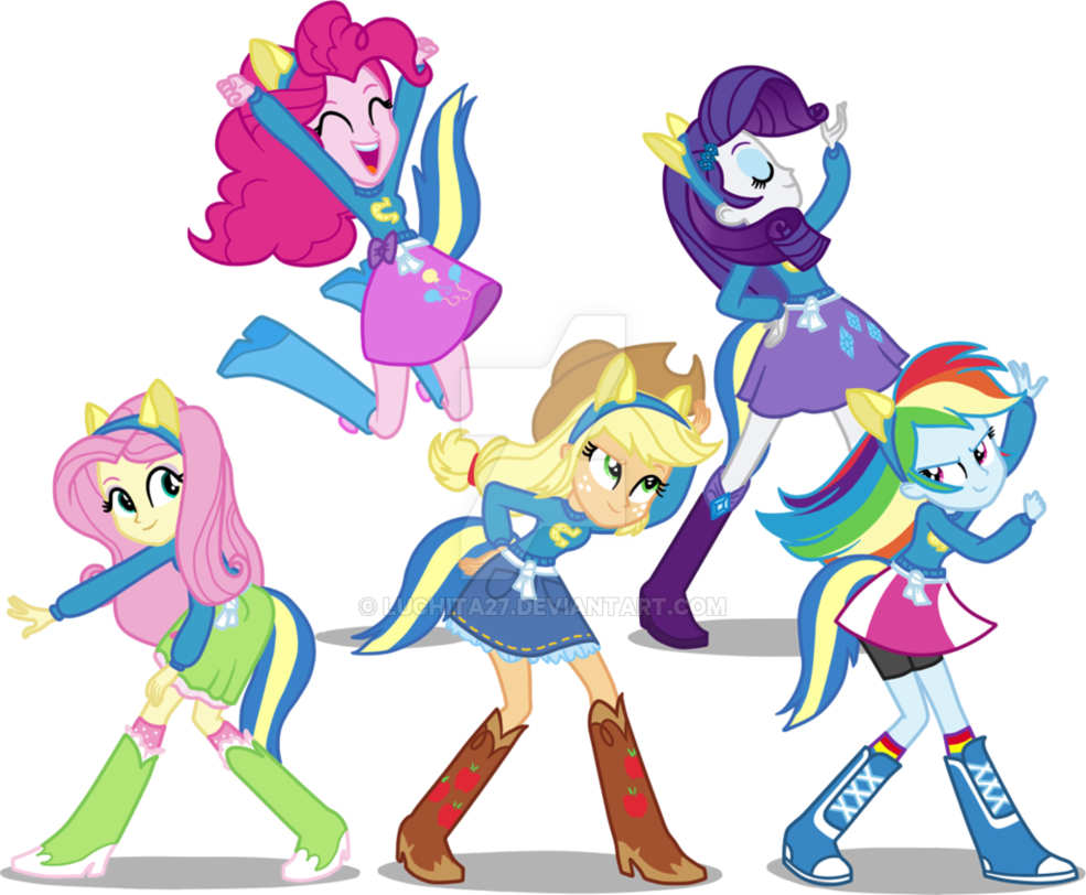 Mane 5 Wondercolts Pose By Luchita27 - Mlp Eg Mane 5 (985x812)