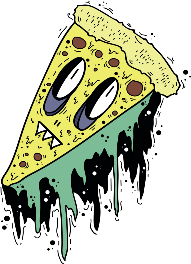 Lazy Pizza By Ac - Illustration (803x994)