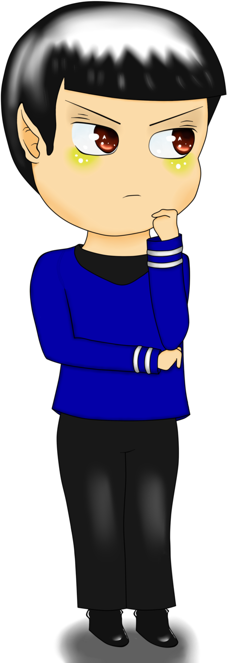Chibi Spock Thinking By Paconess Chibi Spock Thinking - Spock (1024x1365)