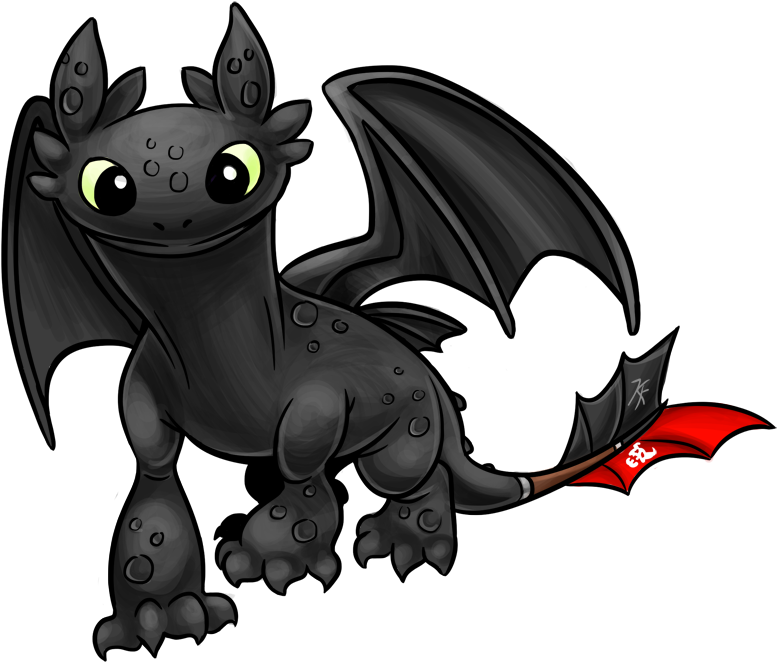 Toothless By Mystsaphyr - Toothless Illustration Png (800x678)