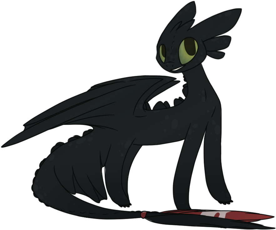 Toothless By Skygalaxydark Toothless By Skygalaxydark - Illustration (900x797)