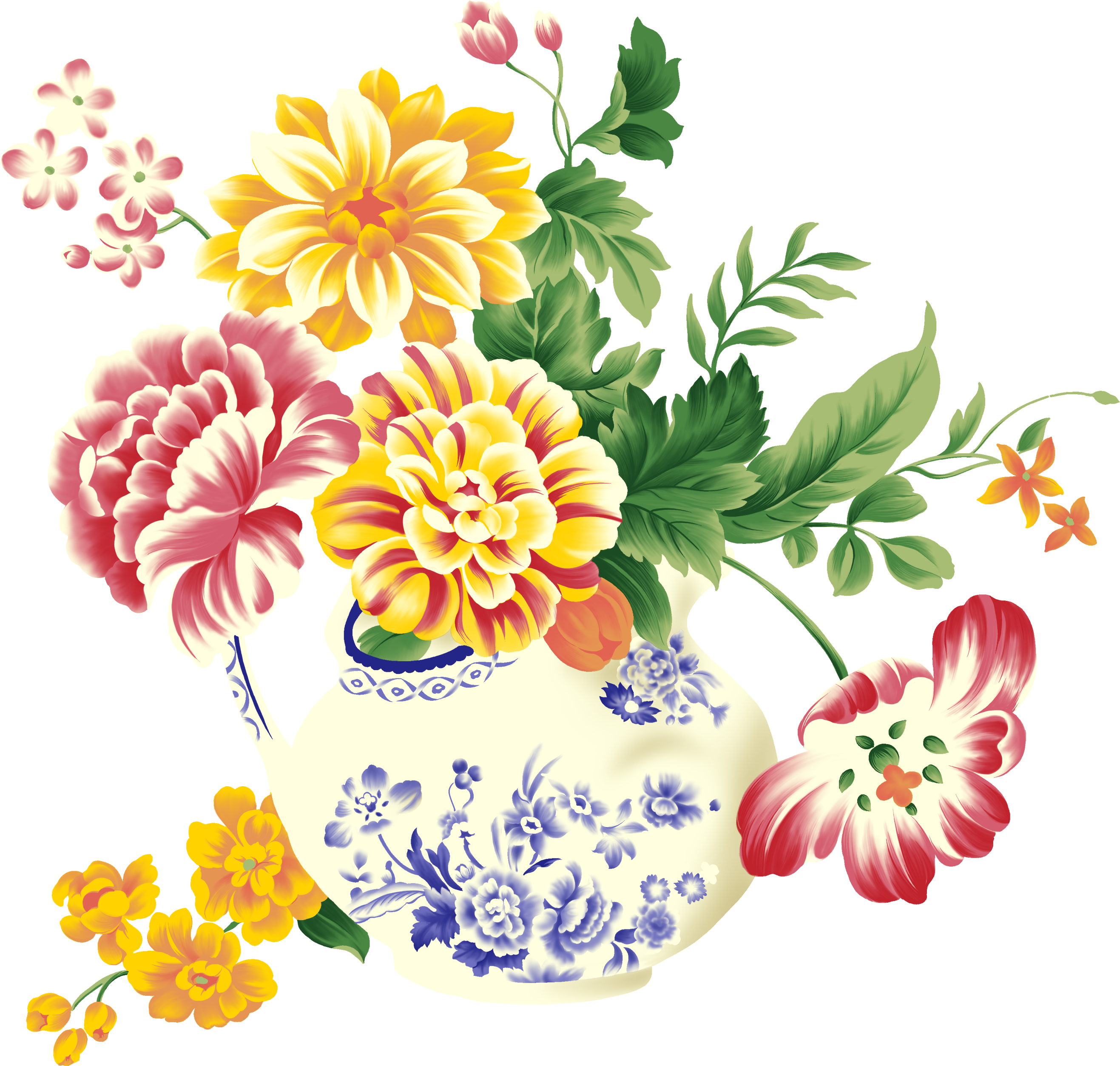 Vase Png - Blancho Bedding Flowerpot - Wall Decals Stickers Appliques (2634x2507)