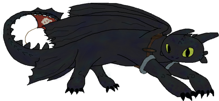 Toothless/night Fury Art - Dragon (1089x733)