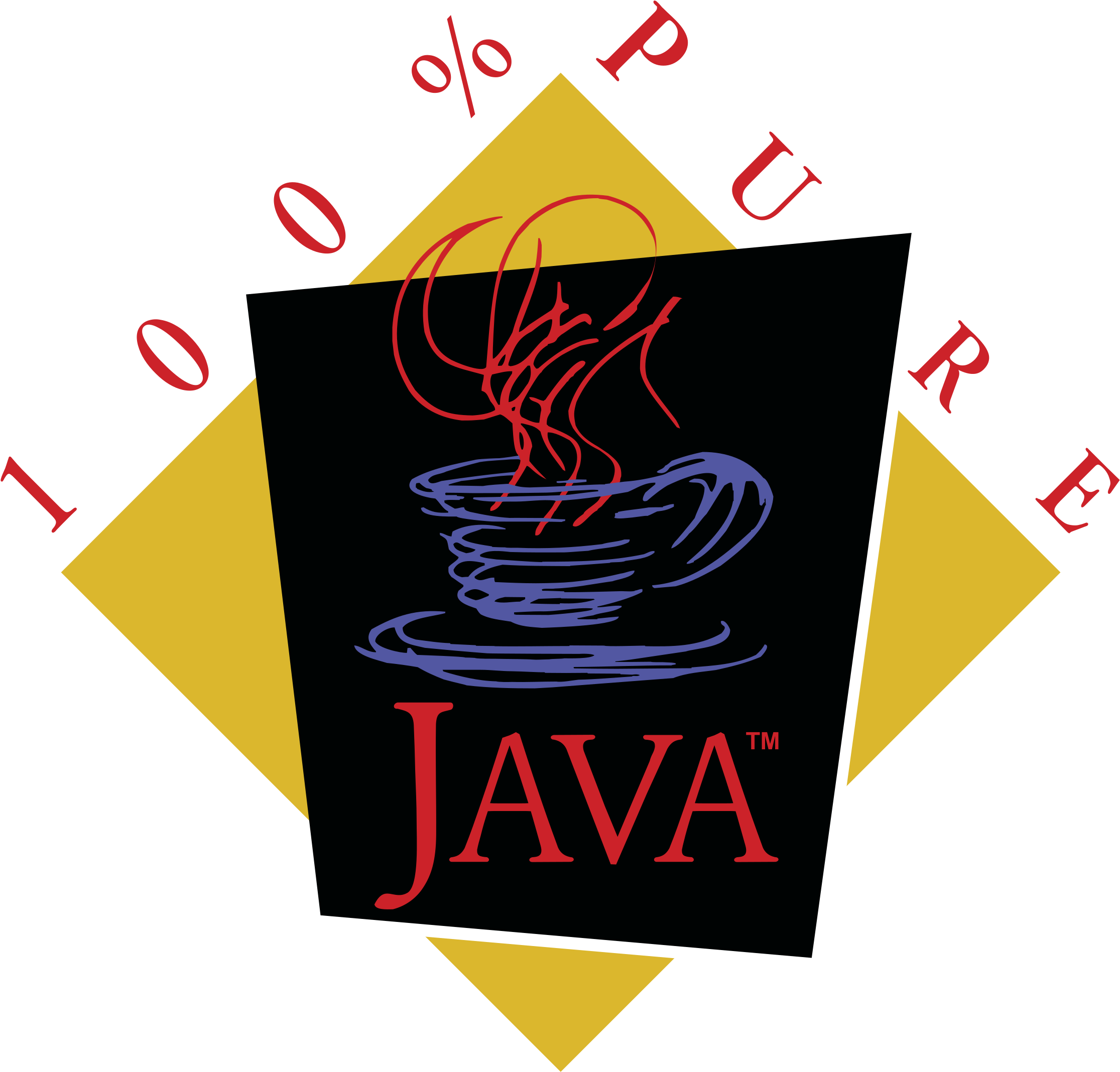 Java 100 Pure Logo Png Transparent - Design (2400x2400)