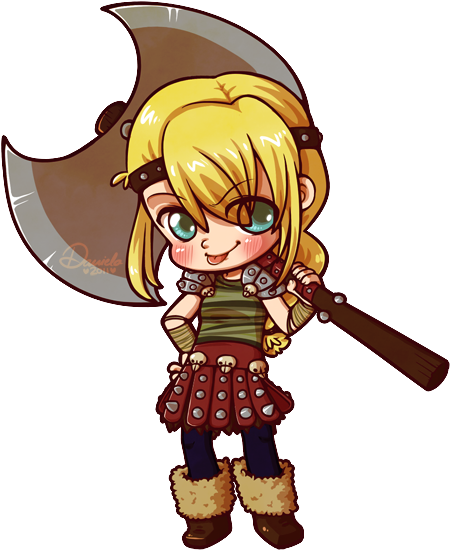 Hiccup - Astrid Chibi (510x590)