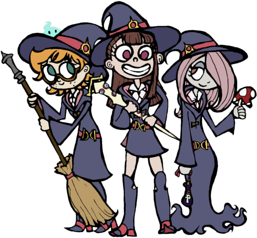 Little Witches By Boolagoon - Cartoon (600x601)