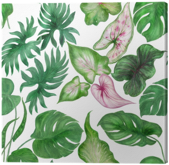 Watercolor Painting Seamless Pattern With Tropical - Watercolor Painting (400x400)