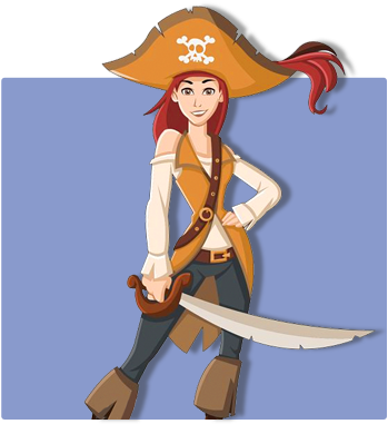 What If Jolly Roger Had A Better Half Would She Like - Cartoon (580x580)