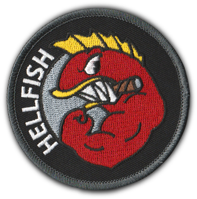 Raging Abe's 'flying Hellfish' Patch - Top (709x709)
