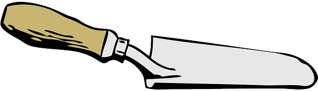 Vintage Garden Tools Clip Art *** You Can Find More - Trowel Clip Art (640x320)