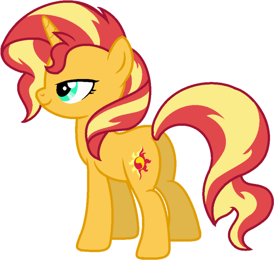 Sunset Shimmer By Serviner-tama - Sunset Shimmer Pony Forgotten Friendship (916x871)