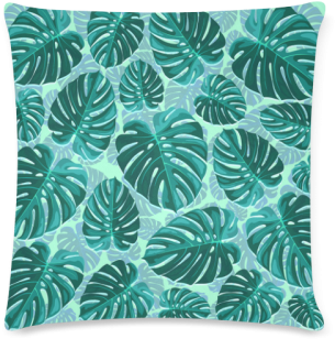 Tropical Leaf Monstera Plant Pattern Custom Zippered - Swiss Cheese Plant (500x500)