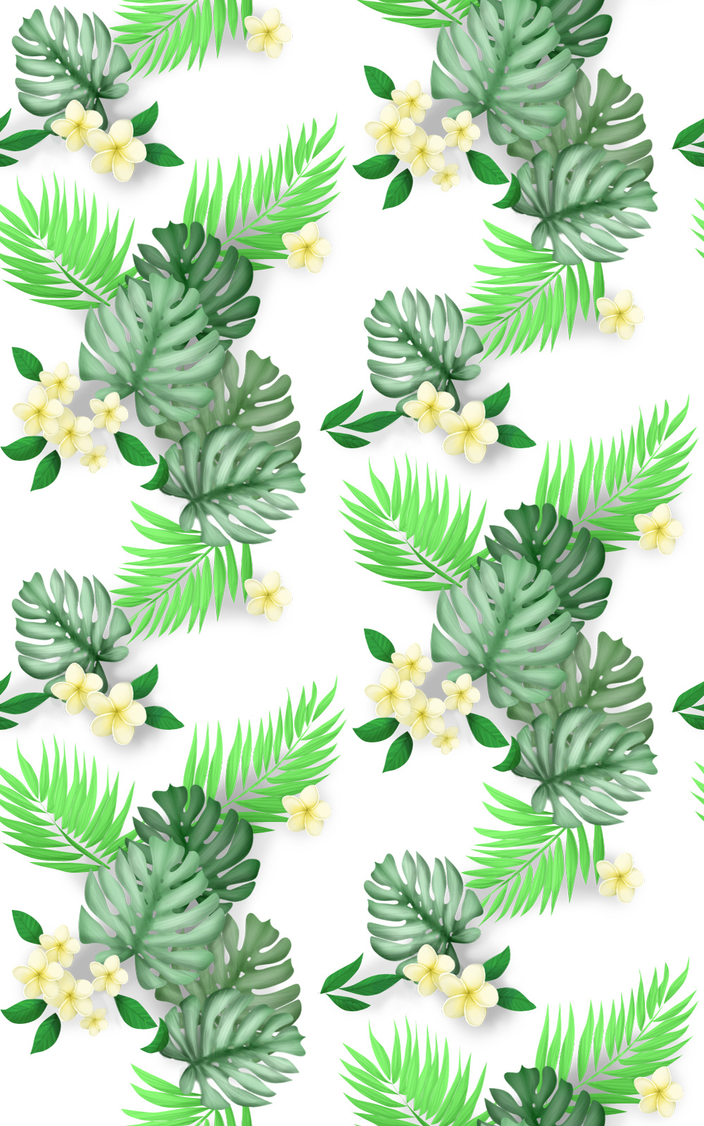 Hawaiian Flower Photoshop Pattern - Seamless Hawaiian (1000x1600)