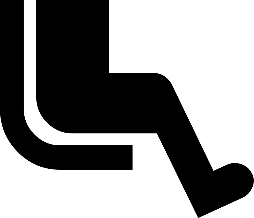 Airline Seat Legroom Extra Comments - Leg Room Icon Png (1000x1000)