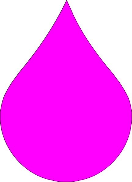Pink Raindrop Clipart (432x597)