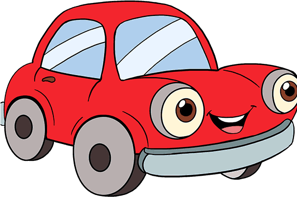 Surprise Car Proposal / Birthday - Car Image Cartoon (600x600)