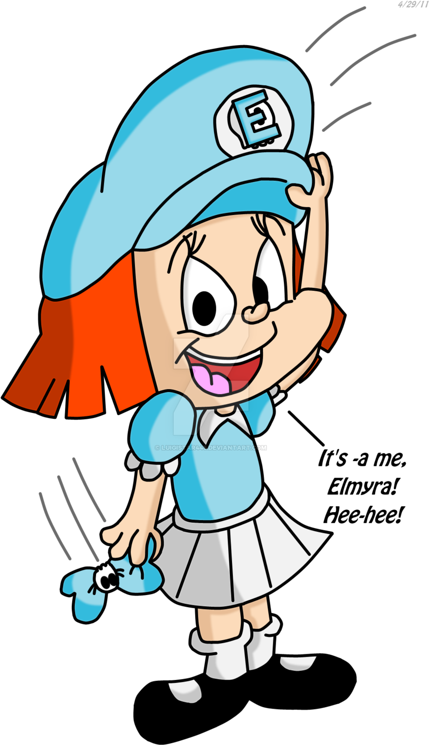 Elmyra's Plumber's Cap By Luigistar445 - Tiny Toon Adventures Elmyra (900x1546)