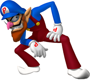 King Plumber - Luigi And Waluigi (385x339)