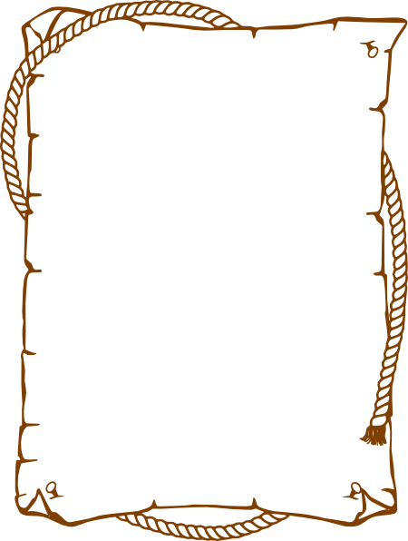 Western Frame Clip Art - Border Clip Art (450x596)