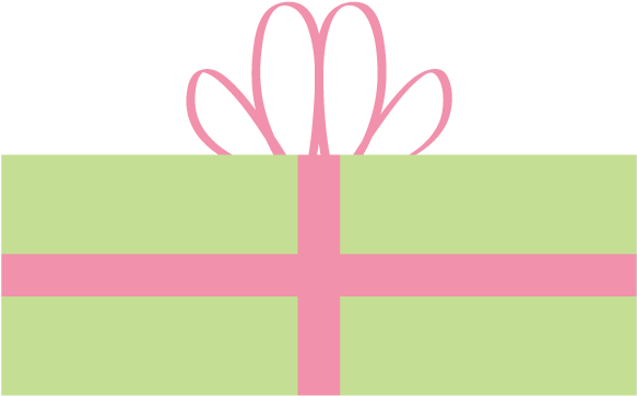 Pink And Green Present Clipart - Pink And Green Presents Clipart (593x379)