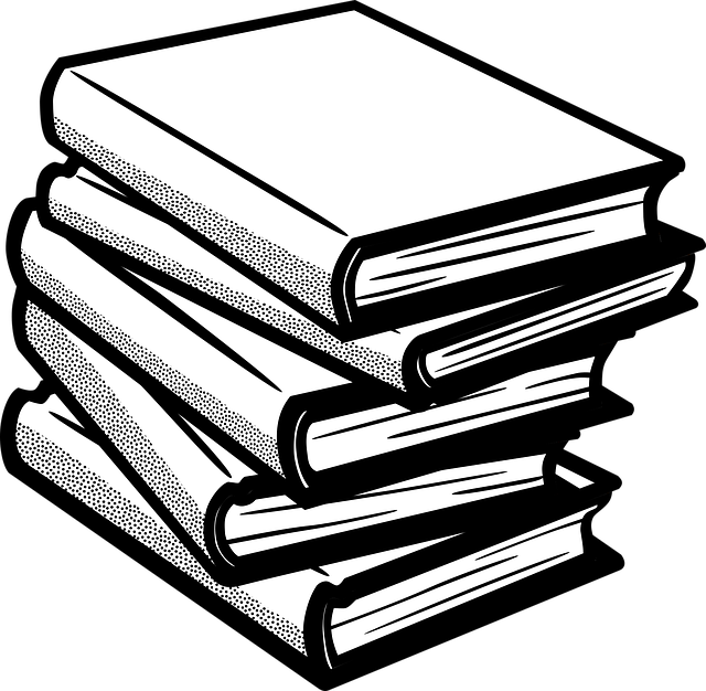 Explore Stack Of Books, Line Art And More - Books Clipart Black And White (1024x1024)