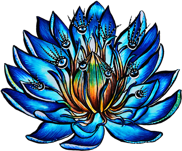 Click And Drag To Re-position The Image, If Desired - Blue Water Lily (600x501)