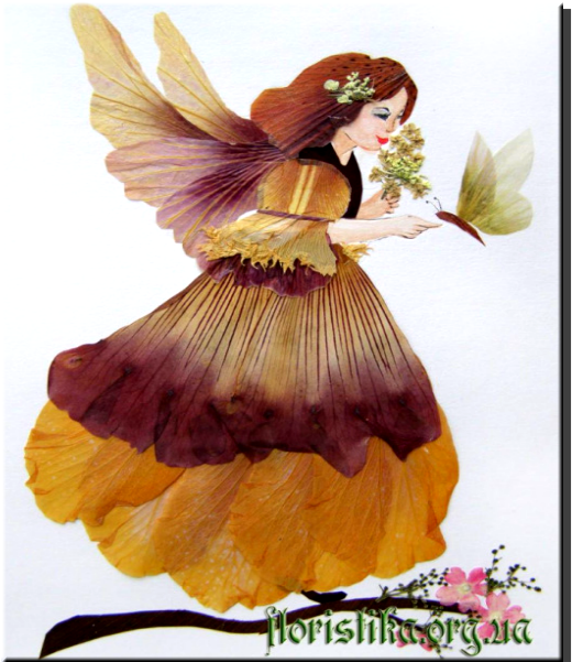 Ошибана Живопись Цветами - Pressed Flower Craft (800x600)