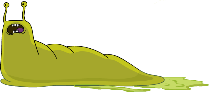 Related Banana Slug Clipart - Slug From Adventure Time (713x325)