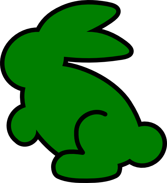 Clipart Info - Green Bunny Clipart (546x598)